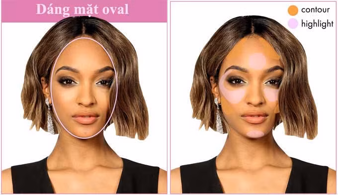 Cách trang điểm tạo khối chuẩn cho từng dáng mặt - 1