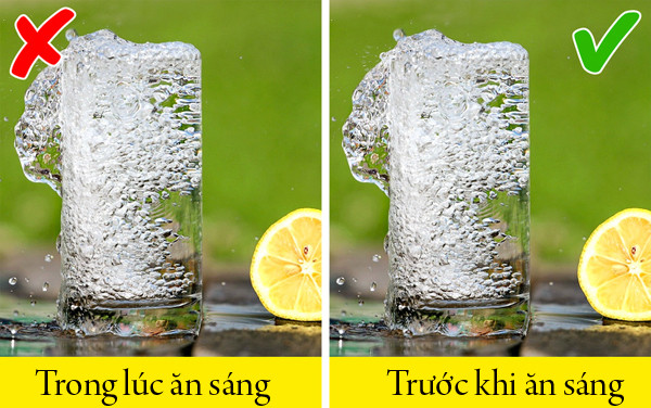 Không uống nước ngay sau khi thức dậy Uống một ly nước ngay sau khi thức dậy, trước khi ăn sáng giúp thúc đẩy tiêu hóa. Nước giúp cơ thể tăng cường quá trình trao đổi chất, làm giảm nguy cơ béo phì. Uống nước khi bụng rỗng cũng giúp loại bỏ độc tố hiệu quả. Không uống nước ngay sau khi thức dậy Uống một ly nước ngay sau khi thức dậy, trước khi ăn sáng giúp thúc đẩy tiêu hóa. Nước giúp cơ thể tăng cường quá trình trao đổi chất, làm giảm nguy cơ béo phì. Uống nước khi bụng rỗng cũng giúp loại bỏ độc tố hiệu quả.