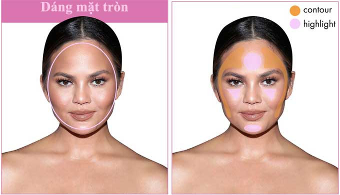 Cách trang điểm tạo khối chuẩn cho từng dáng mặt - 4