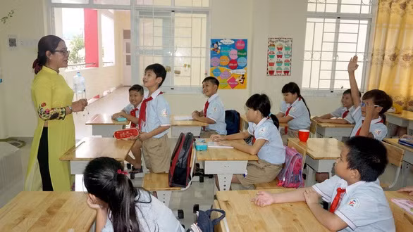 Lớp học hạnh phúc thể hiện sự chia sẻ, yêu thương