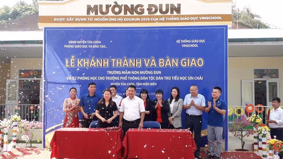 Điện Biên: Bàn giao và đưa vào sử dụng trường Mầm Non xã Mường Đun ​