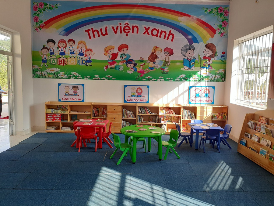 Phòng học được xây dựng khang trang