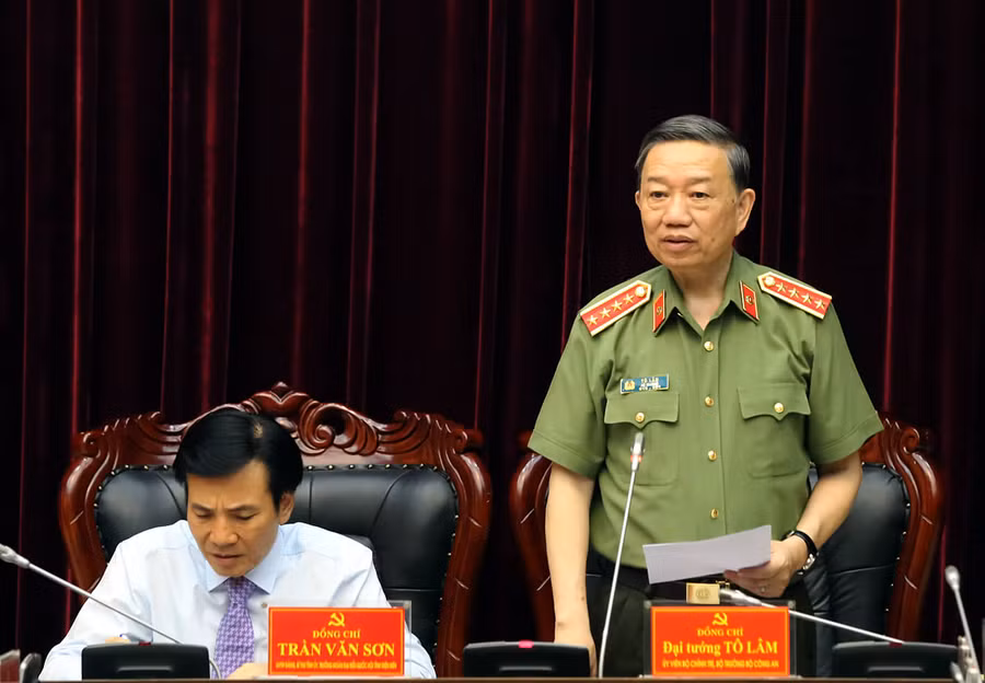 Bộ trưởng Bộ Công an Tô Lâm làm việc tại tỉnh Điện Biên