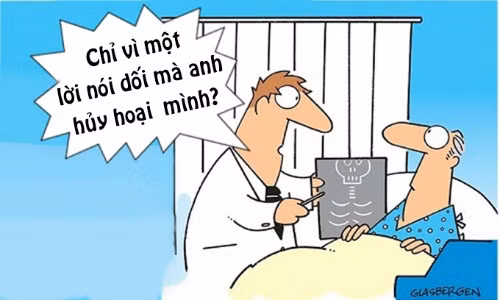 Gãy chân vì vợ hàng xóm nói dối