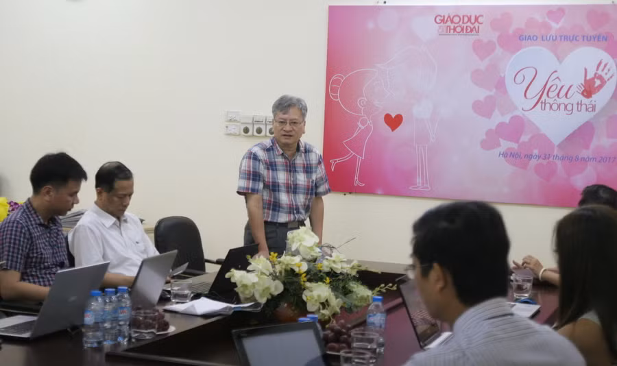 Phó Tổng biên tập Nguyễn quốc Chính phát biểu khai mạc