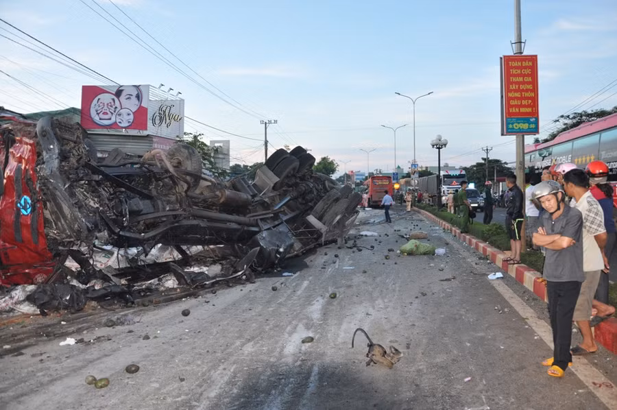 Hiện trường vụ tai nạn