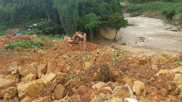 Mưa lũ ở Rào Trăng 3 gây thiệt hại lớn về người và tài sản. Ảnh minh họa.