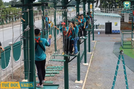 Khu huấn luyện chiến binh của trường xanh Tuệ Đức.