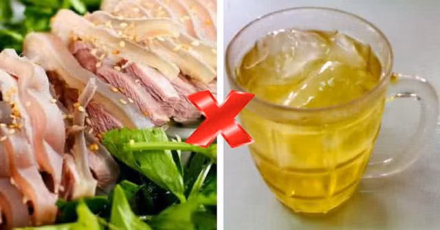 Trà và thịt dê rất kỵ nhau