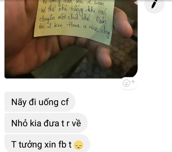 Anh chàng tâm sự với bạn về câu chuyện “tưởng bở” của mình tại quán cafe.