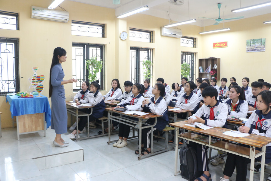 Một giờ dạy Sinh học trên lớp của cô Đỗ Thị Thanh Tuyền.