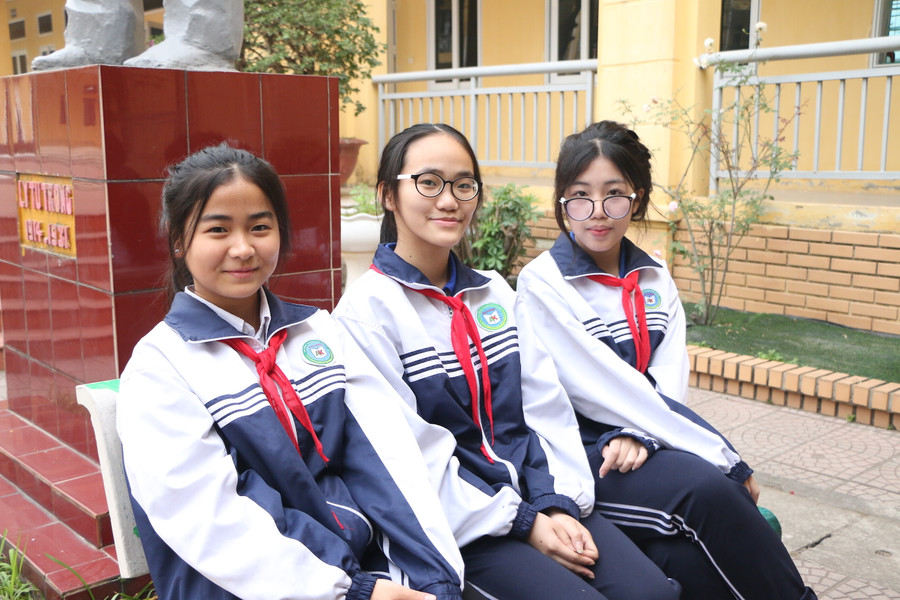 Các em đạt giải môn Ngữ văn cấp thành phố của Trường THCS An Khánh.