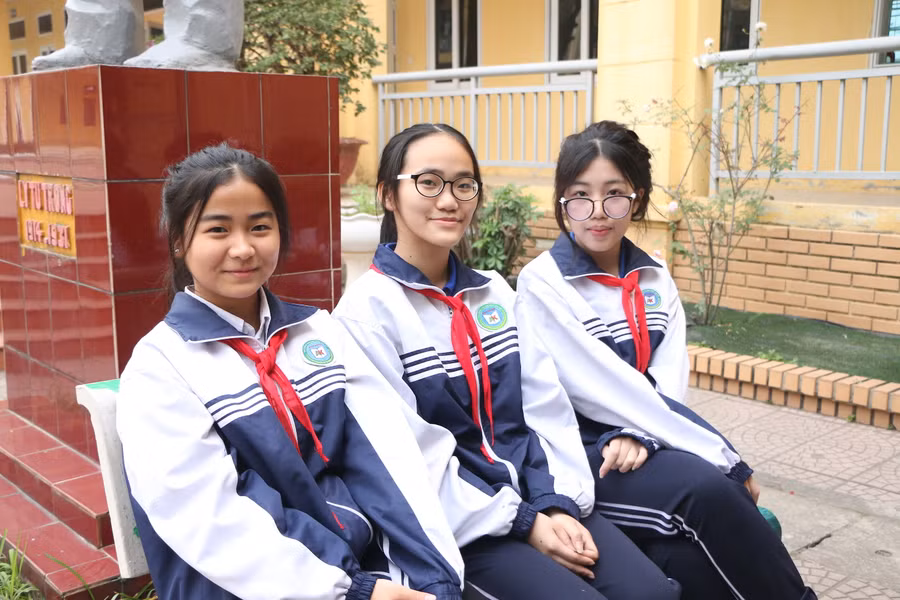 Các em đạt giải môn Ngữ văn cấp thành phố của Trường THCS An Khánh.