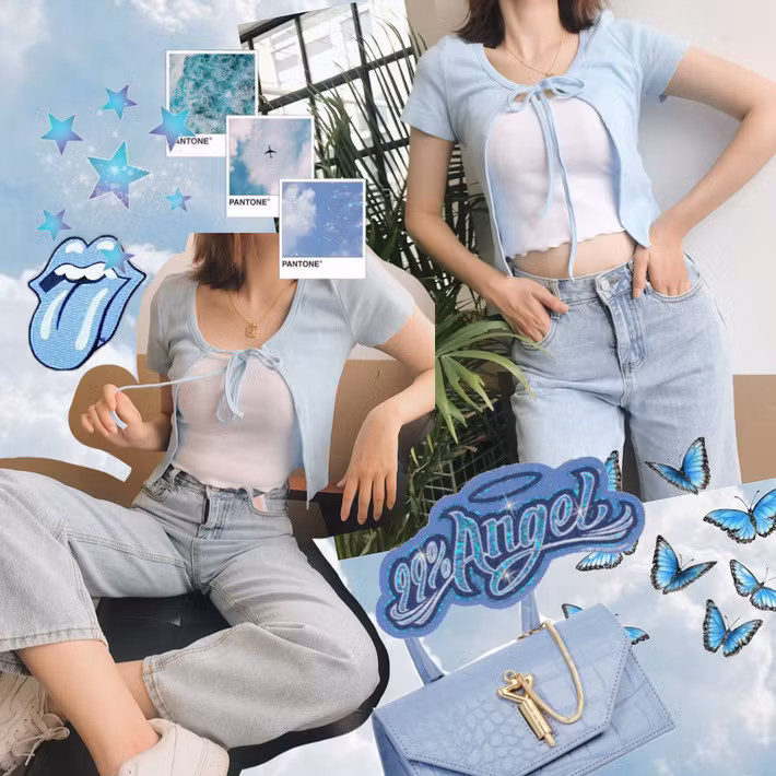 Mốt áo hai lớp buộc nơ bên ngoài đang là kiểu áo khiến nhiều tín đồ đảo điên. Vậy nên tốt nhất là bạn đừng bỏ qua nếu muốn có style thời trang vừa trendy vừa vintage ấn tượng nhé!