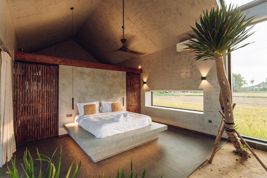 Phòng ngủ đẹp mắt với phong cách tối giản. Phòng ngủ đẹp mắt với phong cách tối giản.