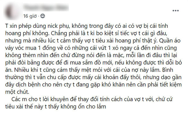 Ông chồng bất lực vì cô vợ cuồng mua sắm, có cả tủ đồ vẫn than không có gì để mặc-1