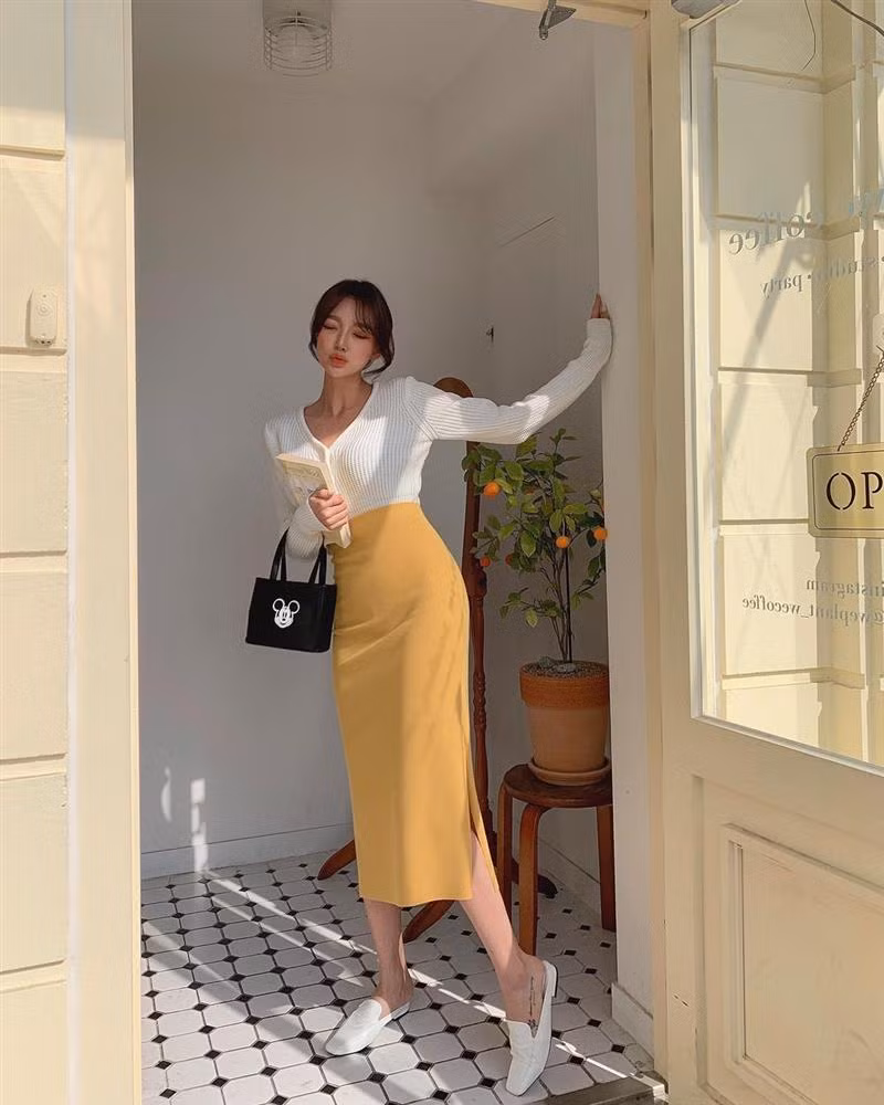 5 kiểu chân váy gái Hàn đang diện nhiều nhất, chị em sắm hết thì không bao giờ có chuyện mặc xấu-2