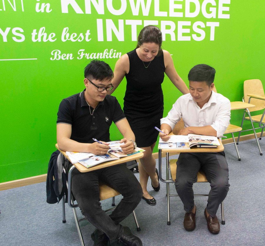 Giờ học tiếng Anh thực tế tại DTP Academy Giờ học tiếng Anh thực tế tại DTP Academy