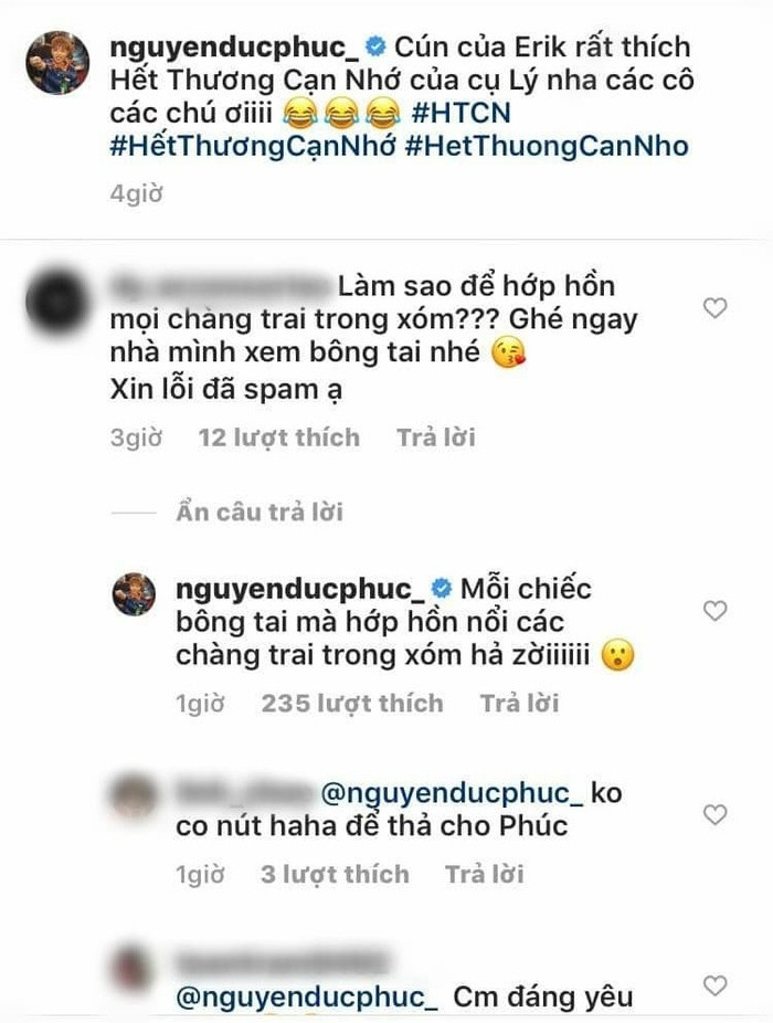 Bị khán giả nói giống Sơn Tùng M-TP, cách trả lời của Đức Phúc gây chú ý ảnh 3 Màn đối đáp của Đức Phúc với comment spam cách đây không lâu.