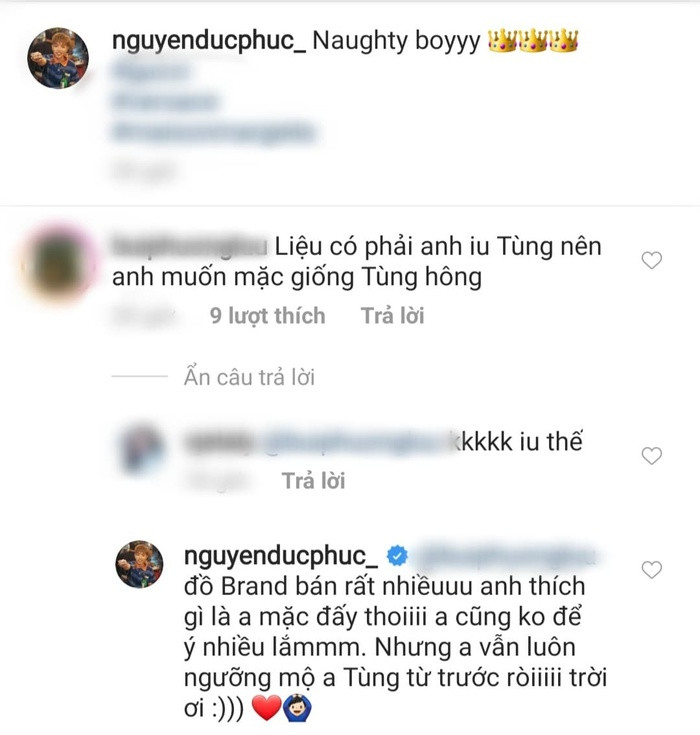 Bị khán giả nói giống Sơn Tùng M-TP, cách trả lời của Đức Phúc gây chú ý ảnh 1 Cách trả lời của Đức Phúc khi bị cho rằng ăn mặc giống với Sơn Tùng M-TP.
