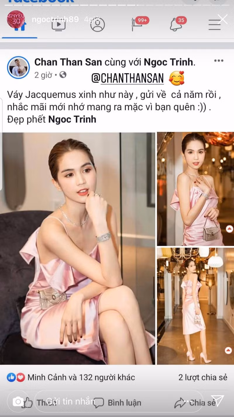 co ai nhu ngoc trinh, shopping nhieu qua quen luon chiec vay mua 1 nam van chua mac - 1