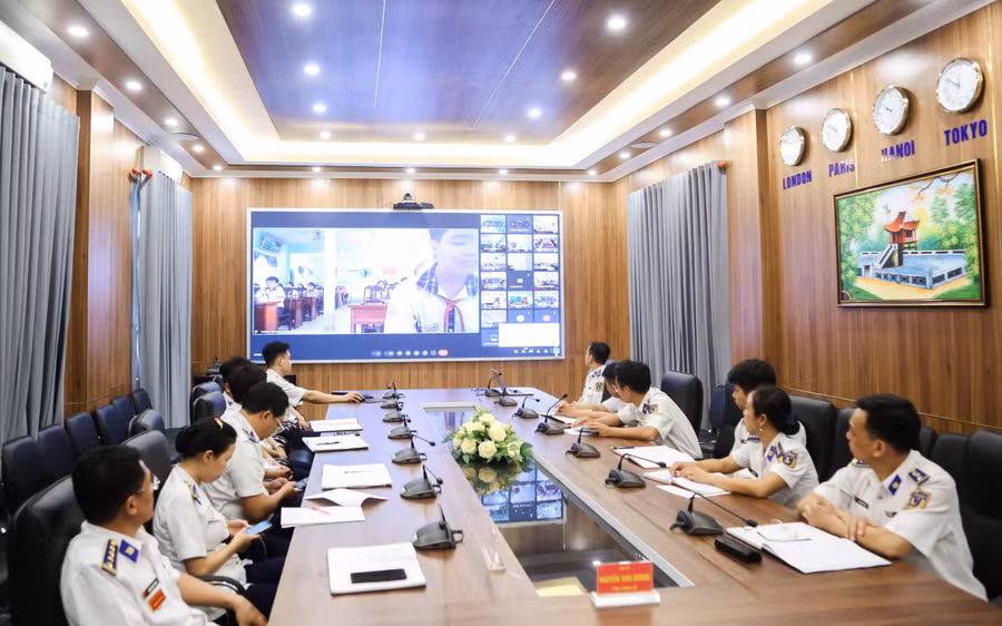 Cuộc thi Em yêu biển, đảo quê hương được phát động trực tuyến đến 9.000 HS THCS huyện Hòn Đất. (Ảnh CSB cung cấp)