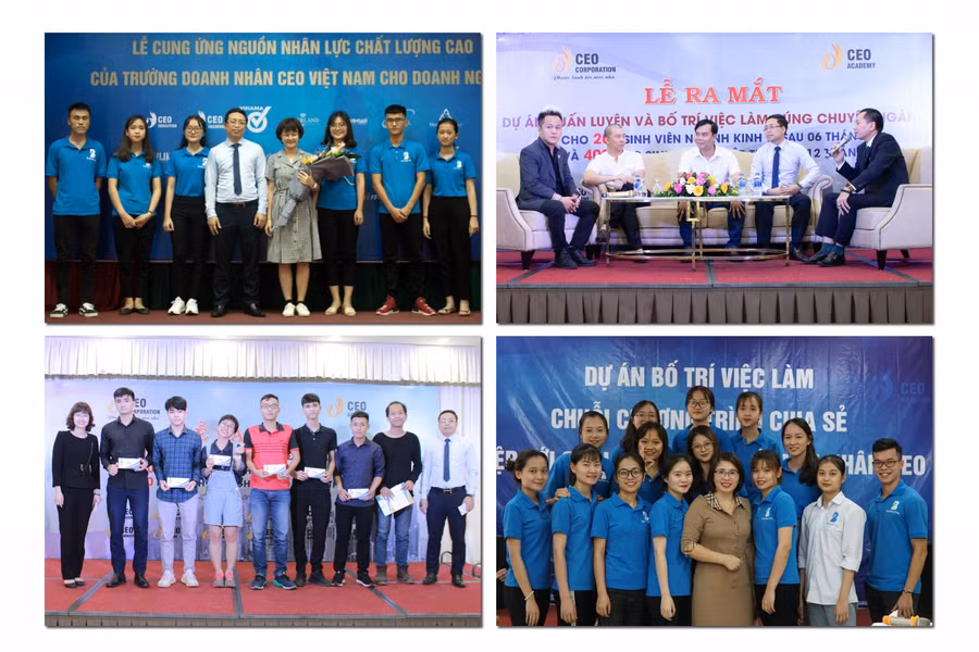 Hình ảnh tại một số sự kiện kết nối học viên với doanh nghiệp