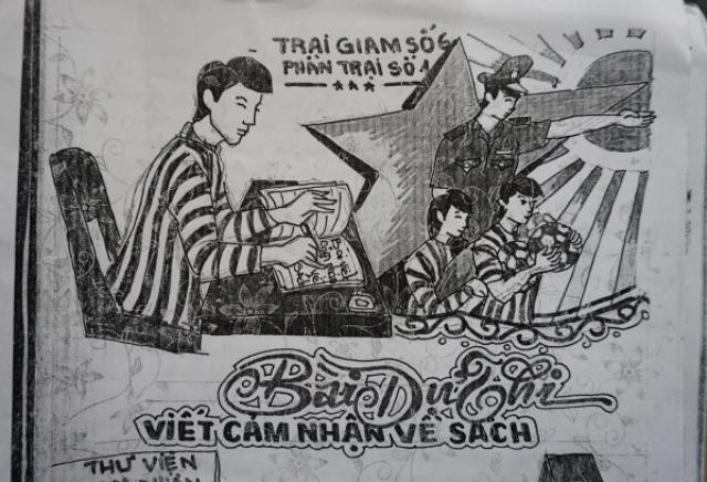 Ngoài viết, các phạm nhân còn vẽ về sinh hoạt, lao động cải tạo trong trại