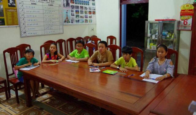 6 học sinh của lớp học tiếng Anh 6 học sinh của lớp học tiếng Anh