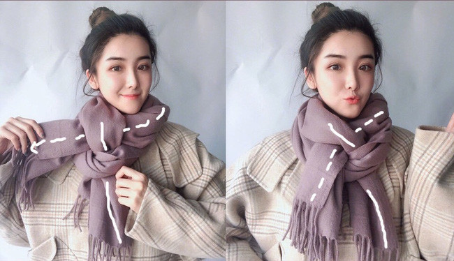 Cách đan xen như thế này mà phần thắt sát cổ nhìn dày dặn hơn nên cũng tăng tối đa hiệu quả giữ ấm cho cơ thể.