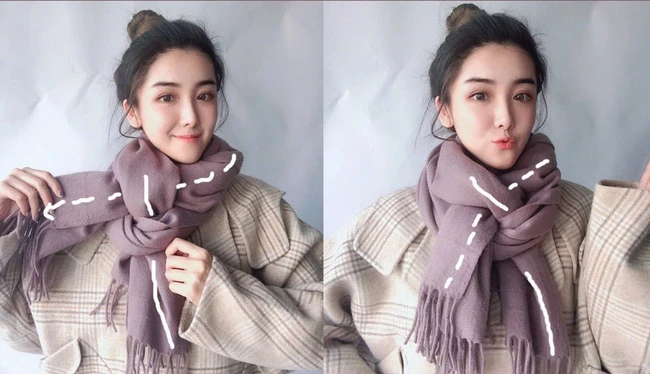 Cách đan xen như thế này mà phần thắt sát cổ nhìn dày dặn hơn nên cũng tăng tối đa hiệu quả giữ ấm cho cơ thể.