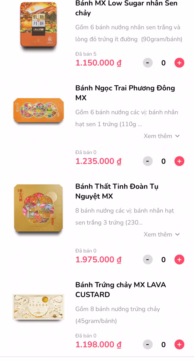 Bánh trung thu Hong Kong có giá khá cao.