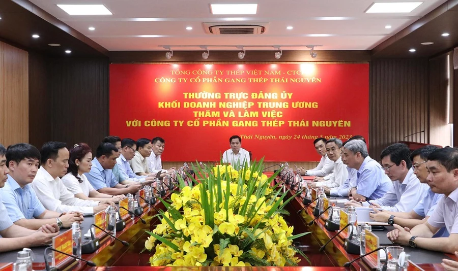 Tập trung tháo gỡ khó khăn cho Gang Thép Thái Nguyên.