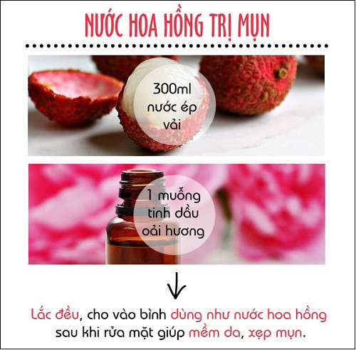 Công thức trị mụn, trắng da, chữa cháy nắng chỉ với... 5 quả vải