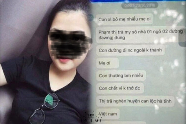 Tin nhắn Trà My gửi về cho mẹ và thông tin người nhà đăng trên mạng xã hội tìm kiếm tin tức của con gái . Tin nhắn Trà My gửi về cho mẹ và thông tin người nhà đăng trên mạng xã hội tìm kiếm tin tức của con gái .