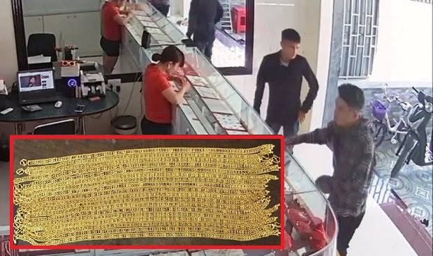 Nghệ An: Bắt 2 đối tượng chuyên mang dây bạc mạ vàng đi lừa các tiệm vàng