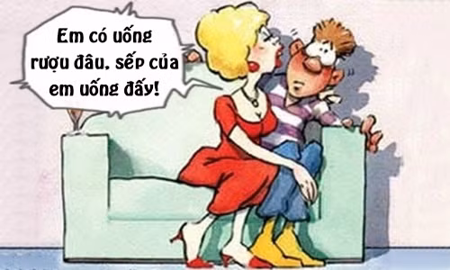 Chồng nổi giận khi vợ không uống rượu