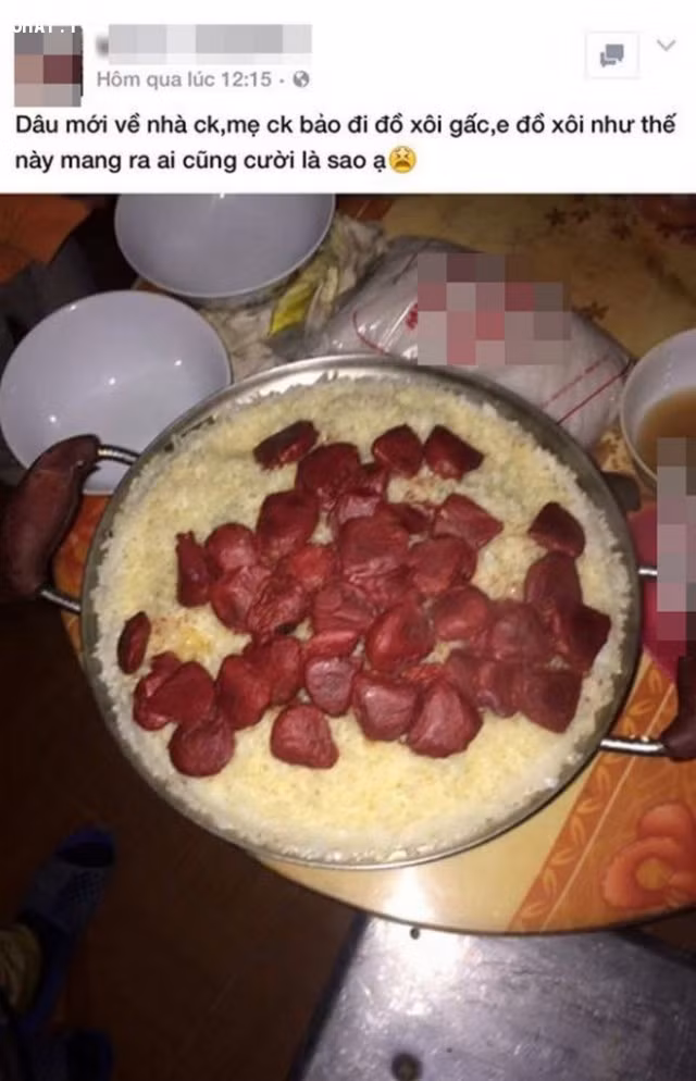 Xôi gấc các bác ạ!