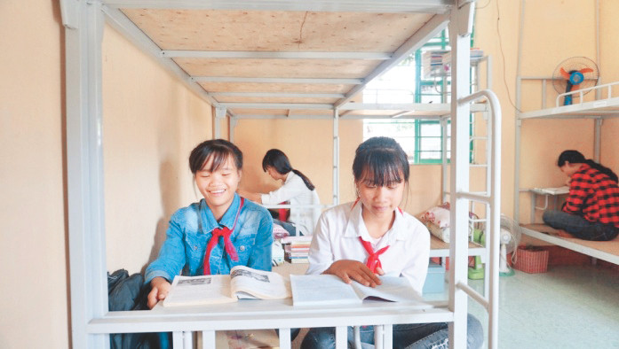 Mô hình bán trú mang lại niềm vui cho học sinh vùng cao