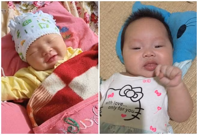 gat nuoc mat cham con so sinh vi vo mat, bo 8x quan long truoc cau noi cua con lon - 1