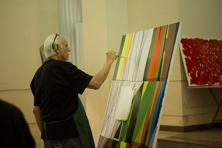 Sự kiện "Hà Nội kết nối nghệ thuật" năm 2019 sẽ có sự tham gia của 60 nghệ sĩ quốc tế. (trong ảnh: Một nghệ sĩ quốc tế tham gia "Kết nối tháng ba Hà Nội") Ảnh: Trường Đại học Mỹ thuật Công nghiệp. Sự kiện "Hà Nội kết nối nghệ thuật" năm 2019 sẽ có sự tham gia của 60 nghệ sĩ quốc tế. (trong ảnh: Một nghệ sĩ quốc tế tham gia "Kết nối tháng ba Hà Nội") Ảnh: Trường Đại học Mỹ thuật Công nghiệp.