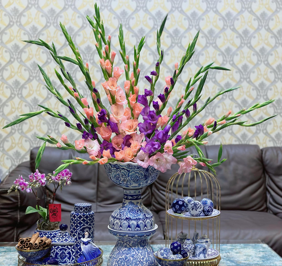 Tím và hồng mix với nhau cũng không hề sến. Tím và hồng mix với nhau cũng không hề sến.