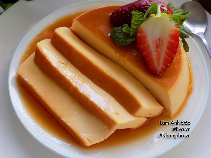 banh flan mem thom, min muot, mat lanh khien an het roi ca nha lai doi lam nua - 9