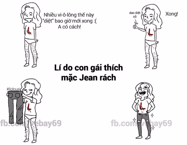Vừa thoáng vừa tiết kiệm thời gian "diệt cỏ". cuoi-te-ghe-16-1-ly-do-con-gai-thich-mac-jean-rach