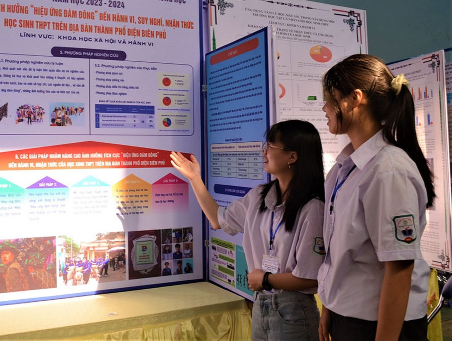 Có 59 dự án đạt giải tại cuộc thi KHKT dành cho học sinh trung học tỉnh Điện Biên.