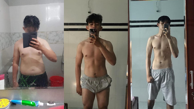 Bị crush chê bai ngoại hình, chàng trai giảm 20kg, sở hữu cơ bụng 6 múi ảnh 1 Chang trai giam 20 kg, so huu co bung 6 mui sau khi bi crush che hinh anh 1