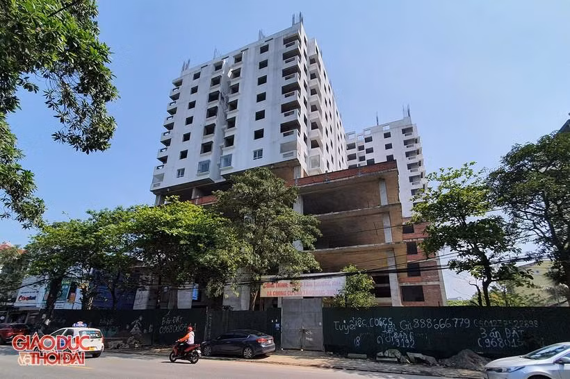 Tổ hợp Trung tâm thương mại và chung cư cao tầng BMC tại thành phố Vinh (Nghệ An) triển khai dở dang nhiều năm nay.