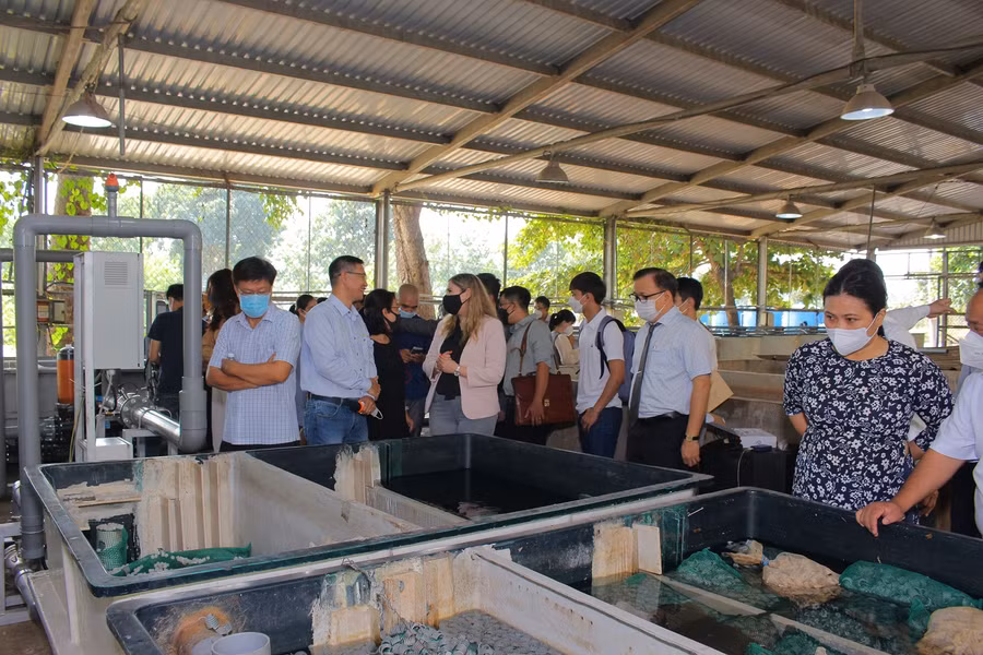 Hệ thống lọc tuần hoàn thủy sản tại Khoa Thủy Sản