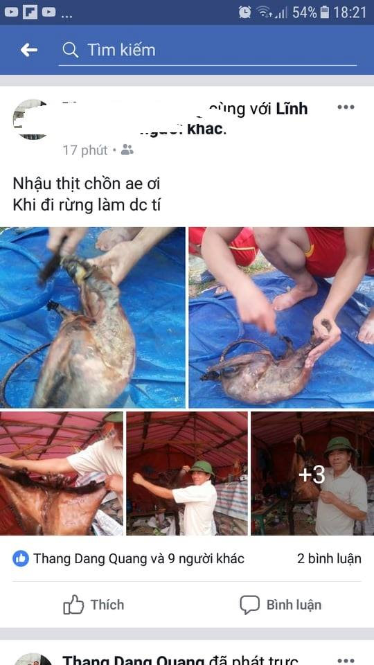 Sau đó đăng lên Facebook.