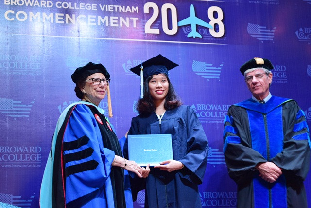 Một SV nhận bằng tốt nghiệp